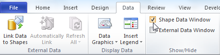 Visio 2010 Shape Data
