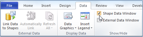 Access Visio Shape Data in Visio 2010