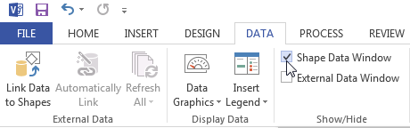 Visio 2013 Access Shape Data