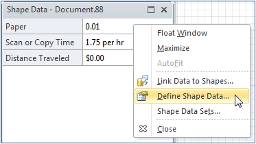 Removing user properties from the costing rate list