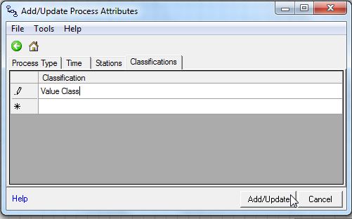 Add Update Attributes Dialog 5