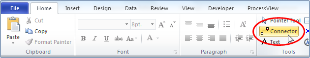 Connector Tool Visio 2010