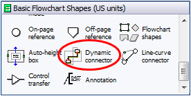 Dynamic Connector Shape Visio 2007