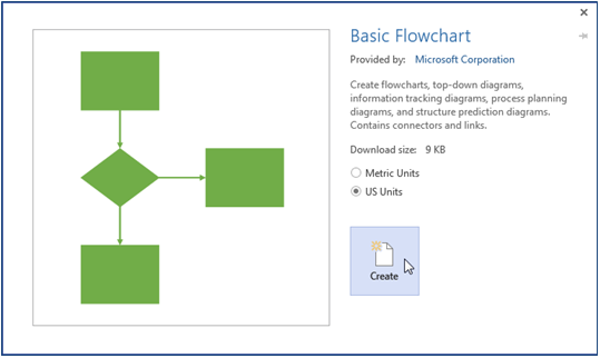 Visio 2013 Create a Basic Flowchart 2