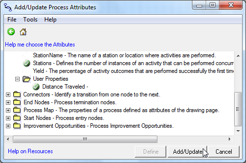 Add Update Attributes Dialog 3