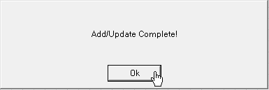 Add Update Complete Message